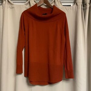 Rust cowl neck sweater